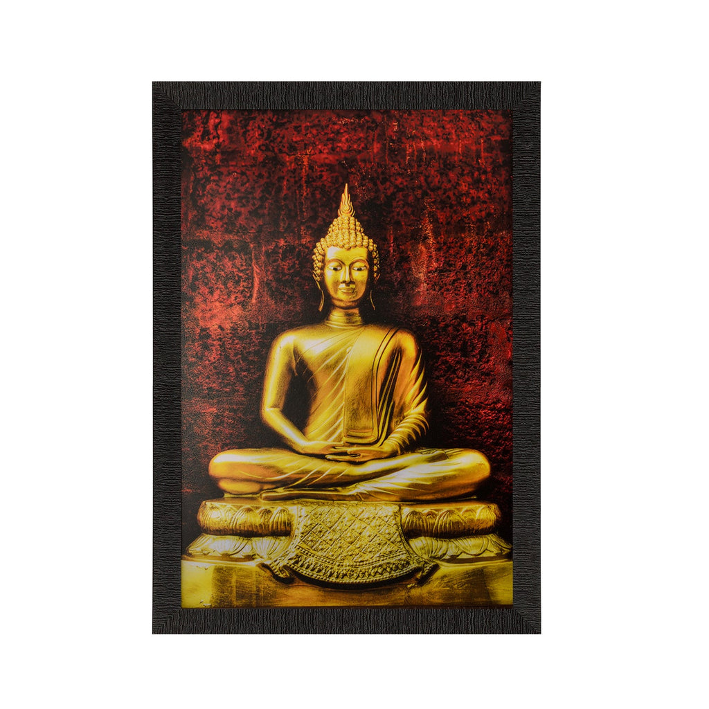 Spiritual Buddha Satin Matt Texture UV Art Painting Kafalo