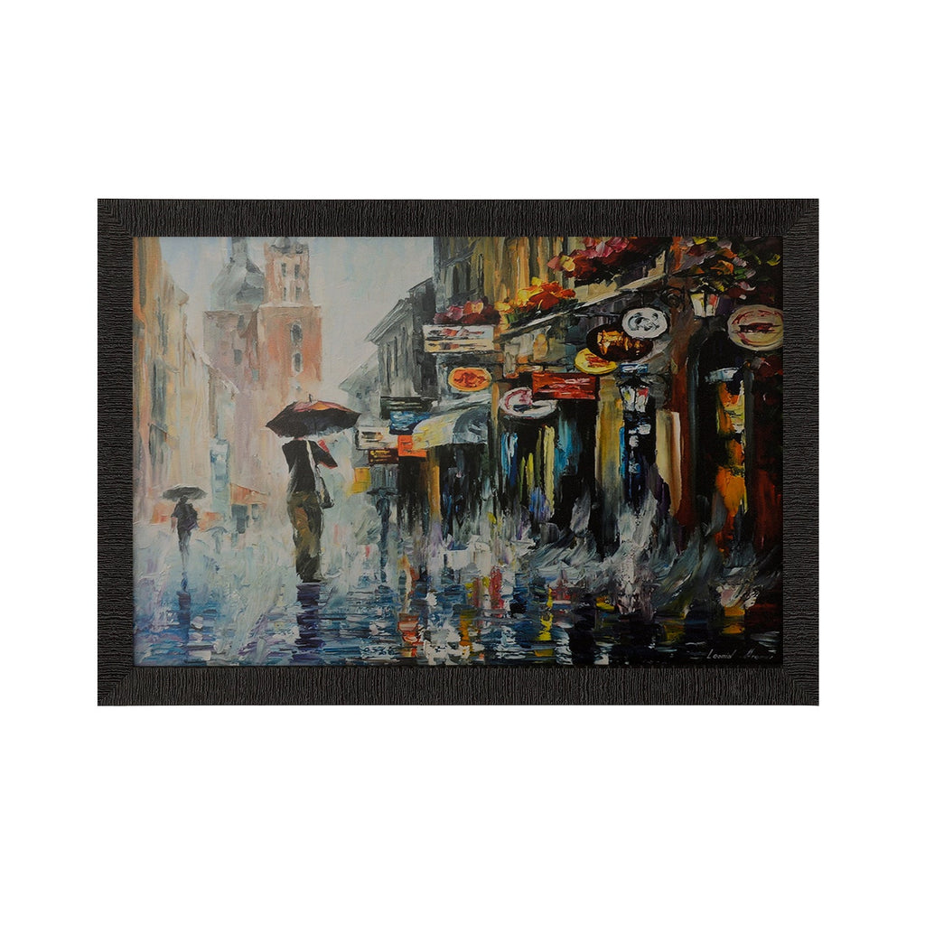 Rainy Season View Satin Matt Texture UV Art Painting Kafalo