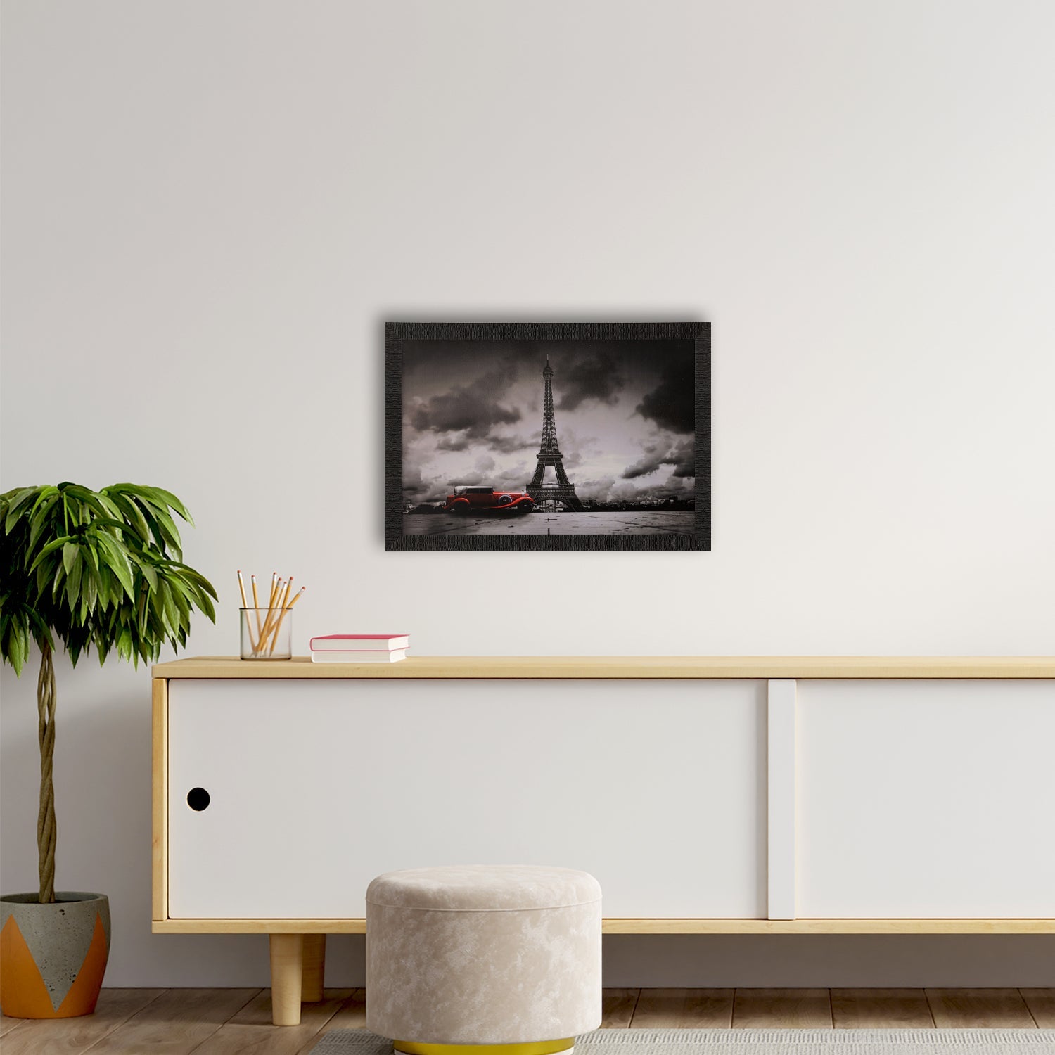 Eiffel Tower Satin Matt Texture UV Art Painting Kafalo