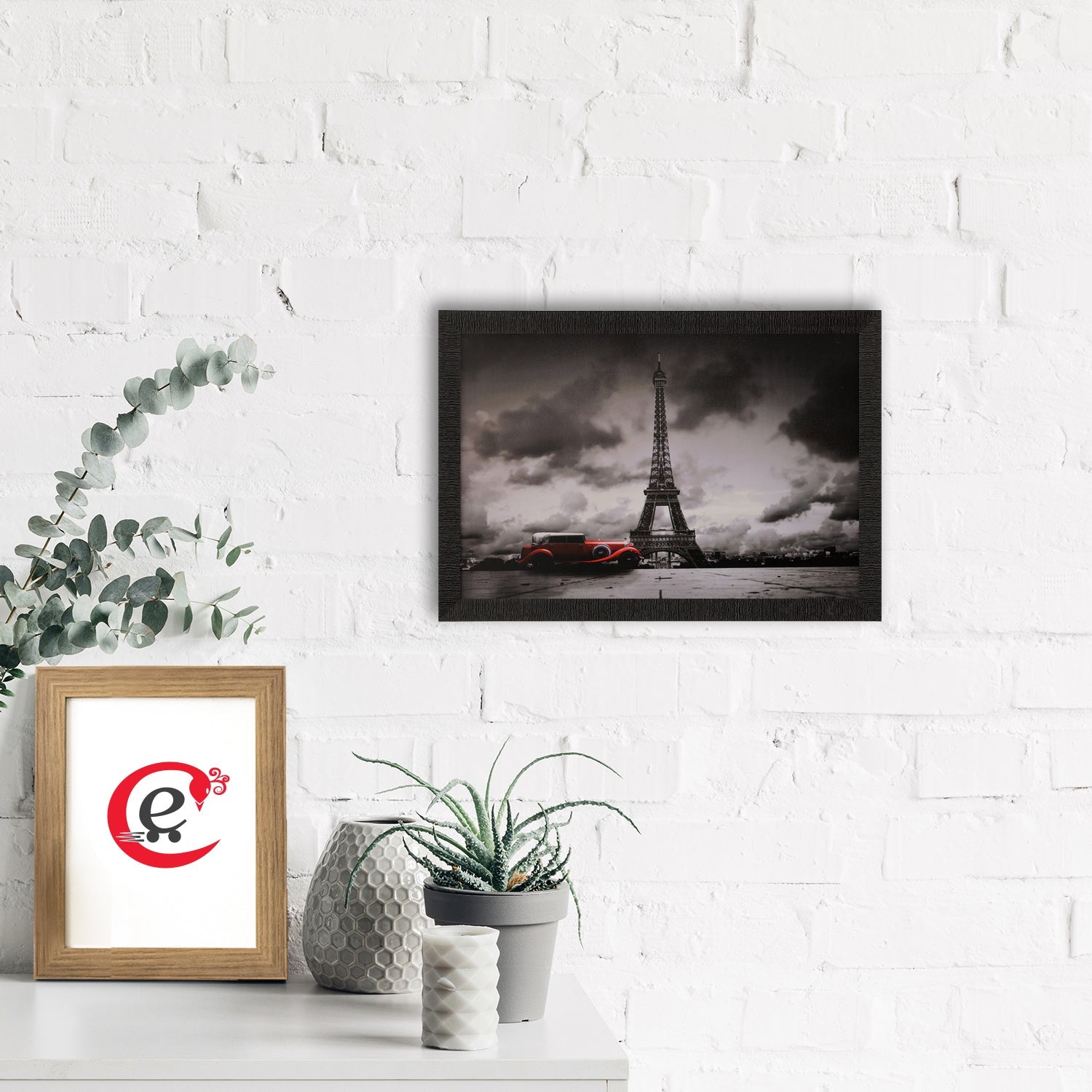Eiffel Tower Satin Matt Texture UV Art Painting Kafalo