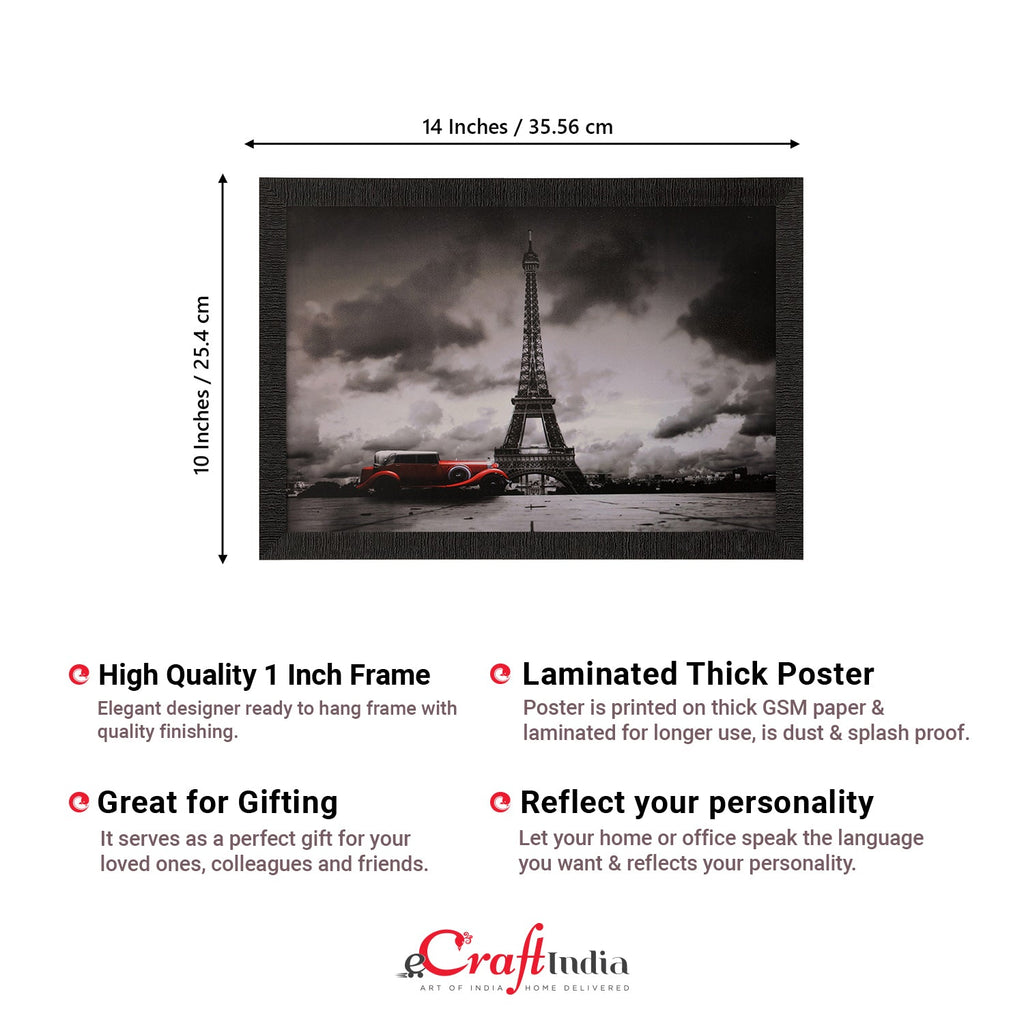 Eiffel Tower Satin Matt Texture UV Art Painting Kafalo