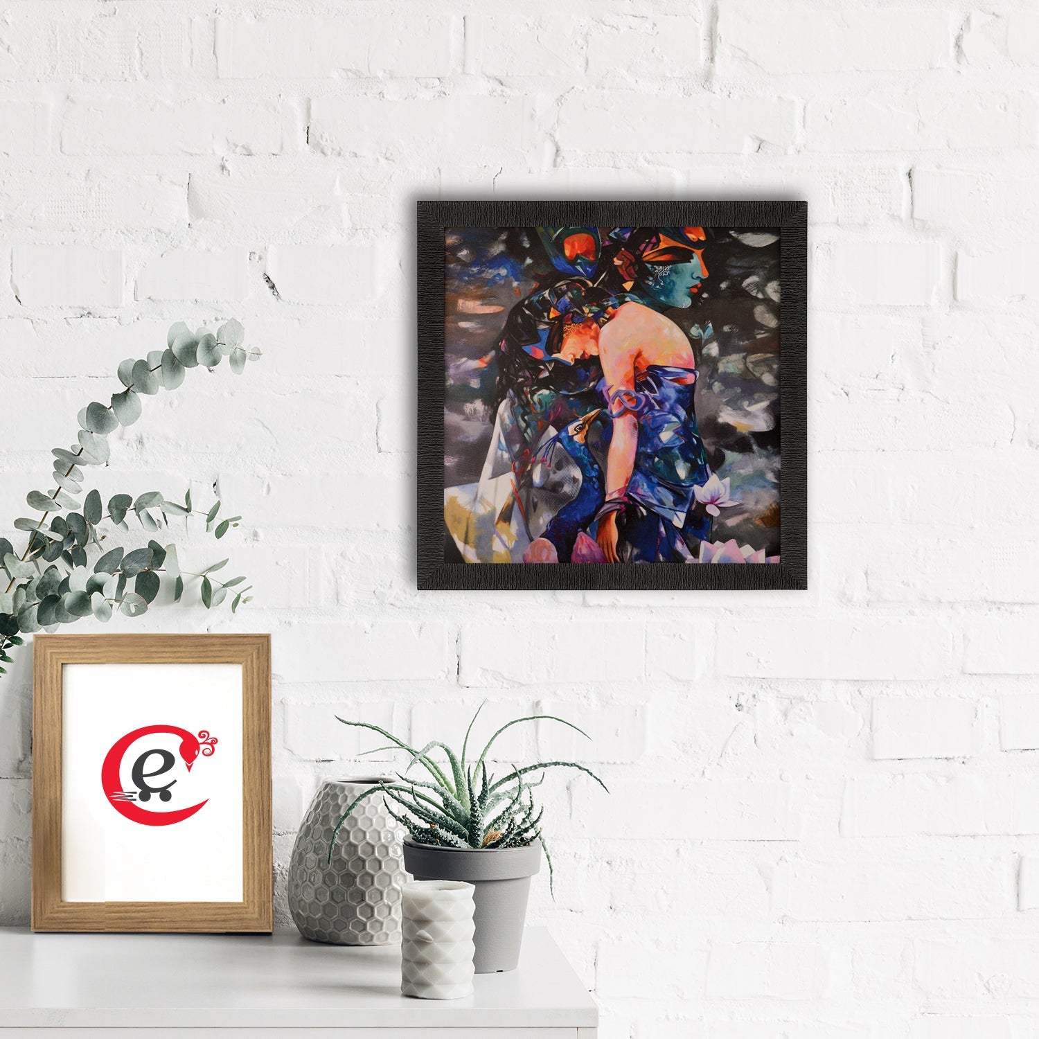 Colorful Beautiful Lady Satin Matt Texture UV Art Painting Kafalo