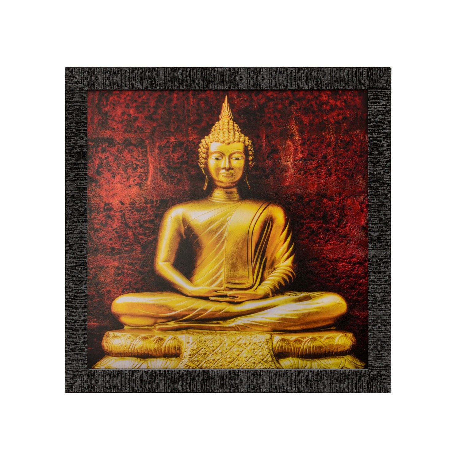 Spiritual Buddha Satin Matt Texture UV Art Painting Kafalo
