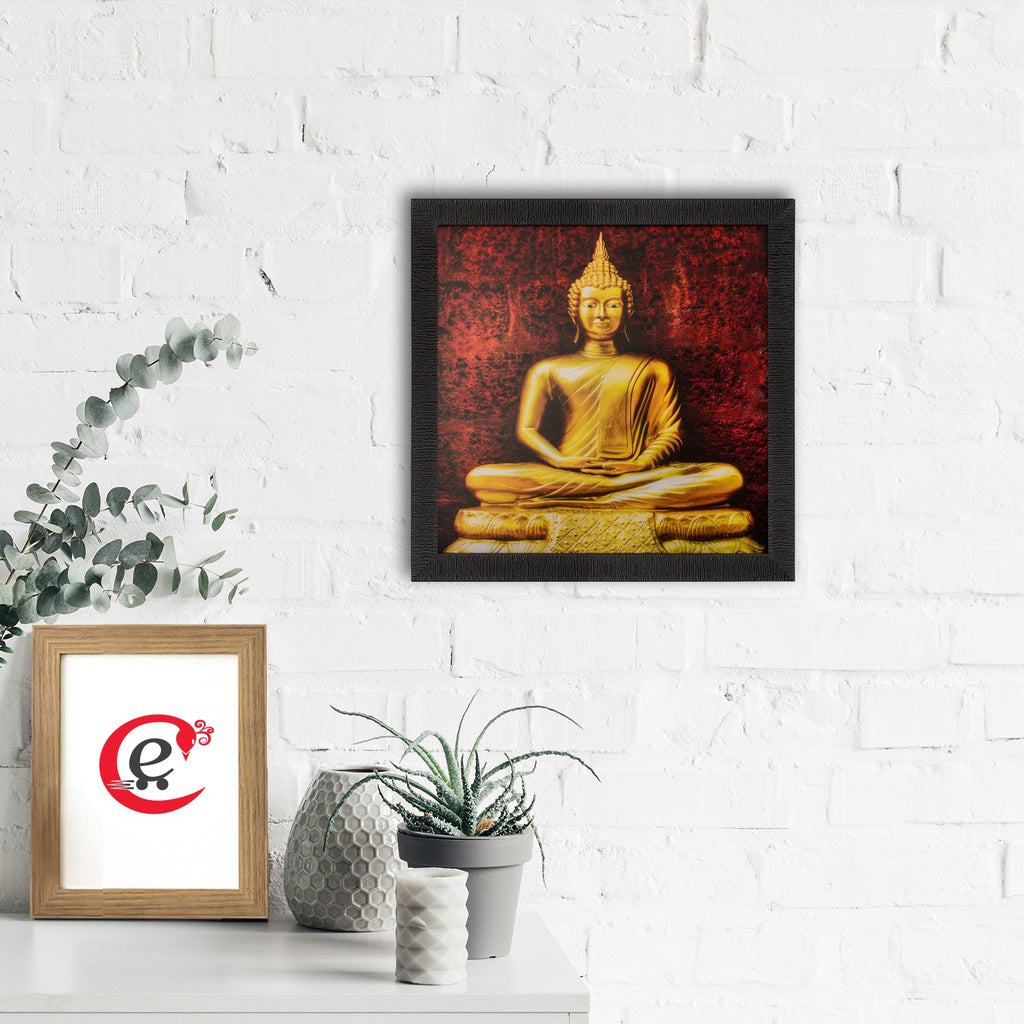 Spiritual Buddha Satin Matt Texture UV Art Painting Kafalo