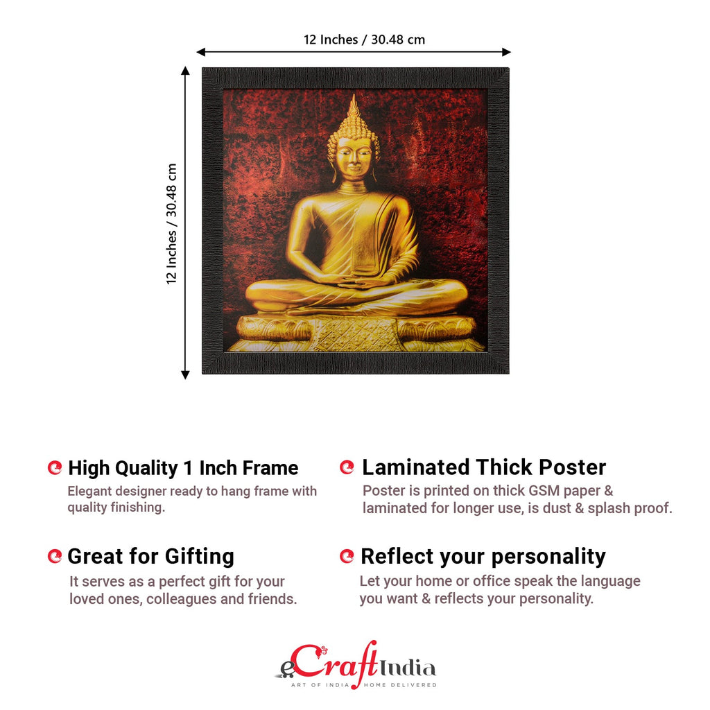Spiritual Buddha Satin Matt Texture UV Art Painting Kafalo