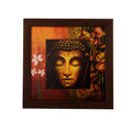 Meditating Buddha Head Satin Matt Texture UV Art Painting Kafalo
