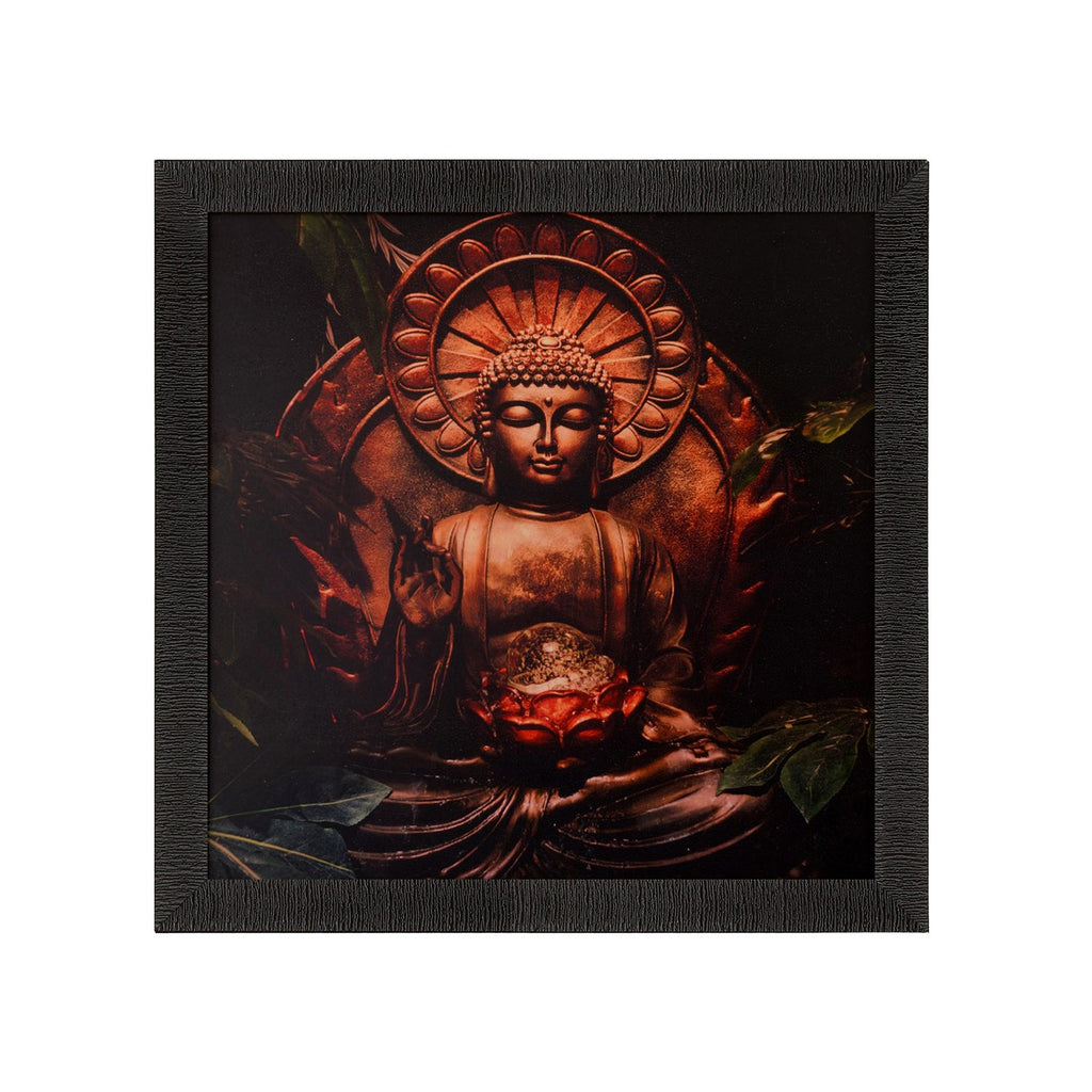 Spiritual Buddha Satin Matt Texture UV Art Painting Kafalo