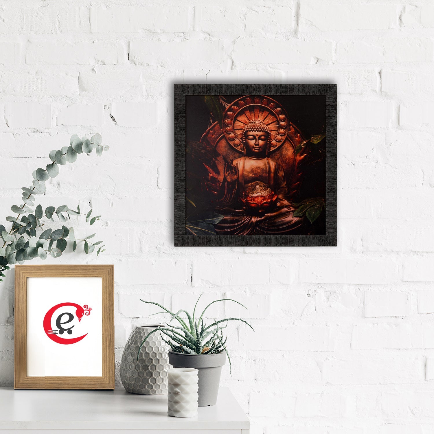 Spiritual Buddha Satin Matt Texture UV Art Painting Kafalo
