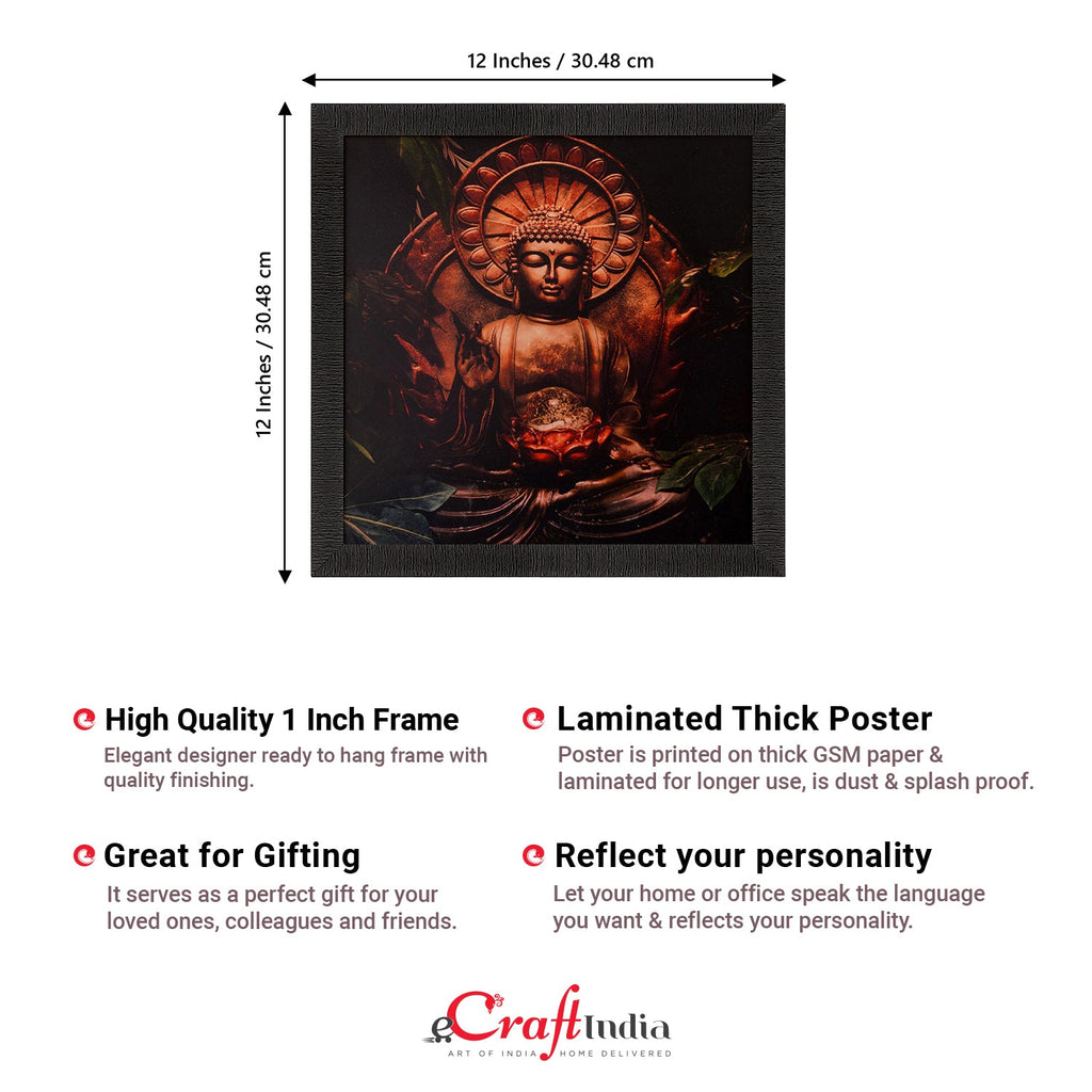 Spiritual Buddha Satin Matt Texture UV Art Painting Kafalo