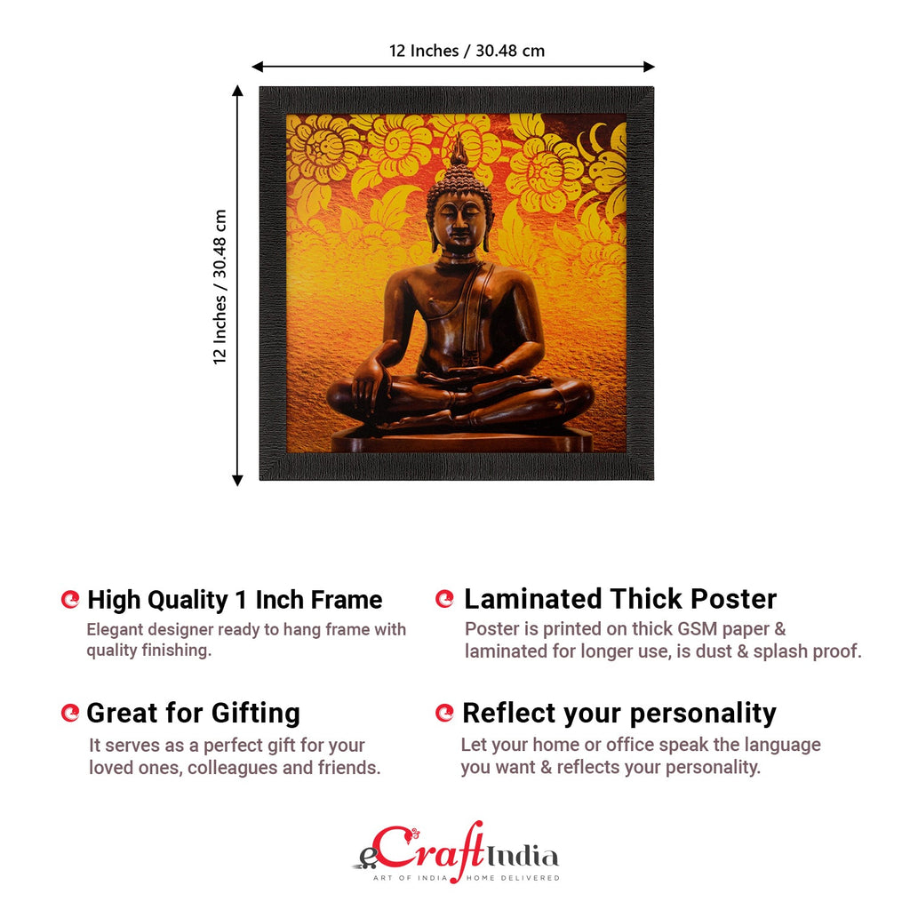Meditating Buddha Painting Digital Printed Religious Wall Art Kafalo
