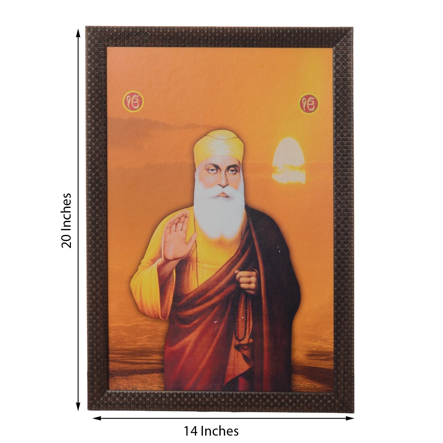 Gurunanak Satin Matt Texture UV Art Painting Kafalo