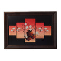 Floral Pot 5 Cut Design Satin Matt Texture UV Art Painting Kafalo