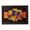 Floral 5 Cut Design Satin Matt Texture UV Art Painting Kafalo