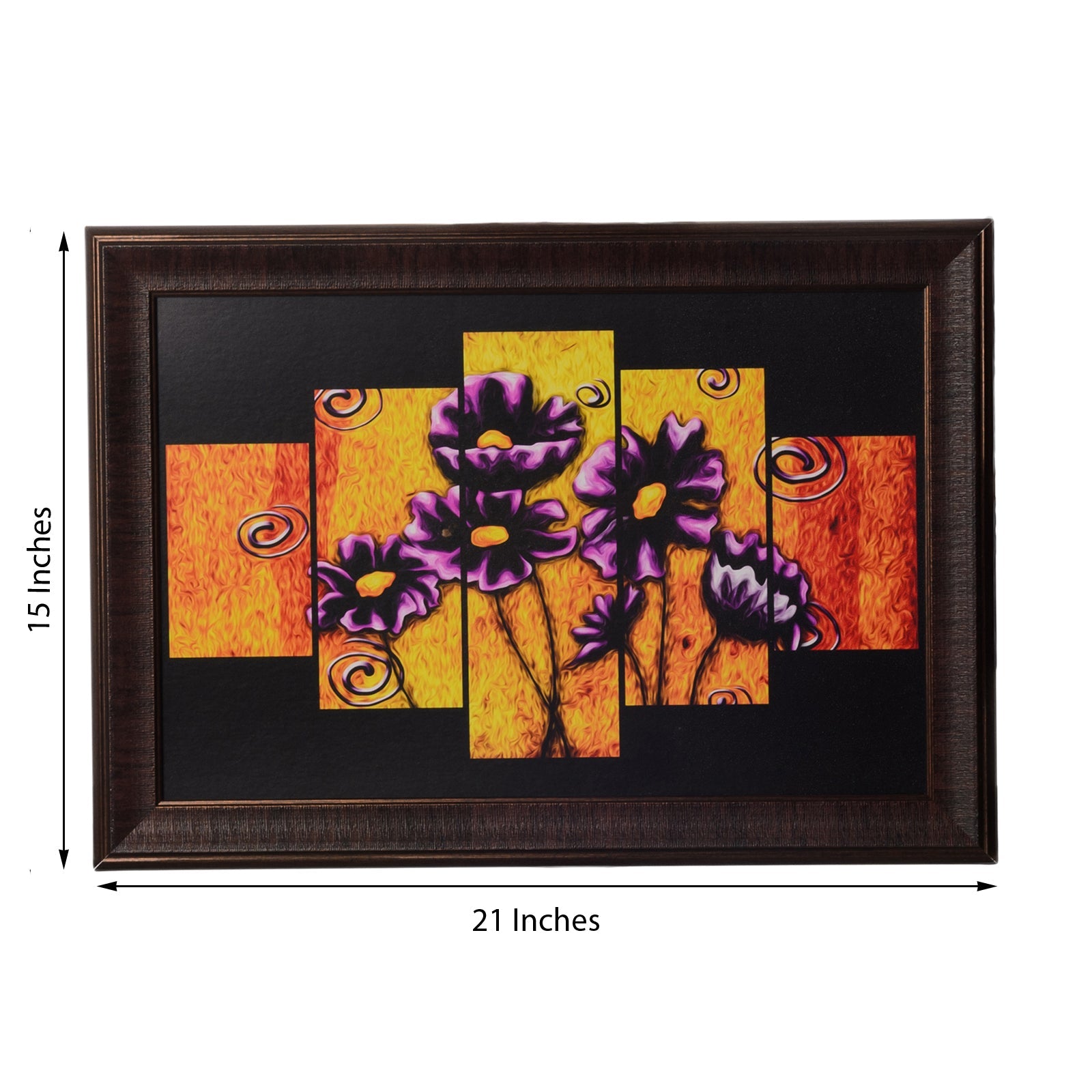 Floral 5 Cut Design Satin Matt Texture UV Art Painting Kafalo