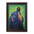 Group of Women Satin Matt Texture UV Art Painting Kafalo