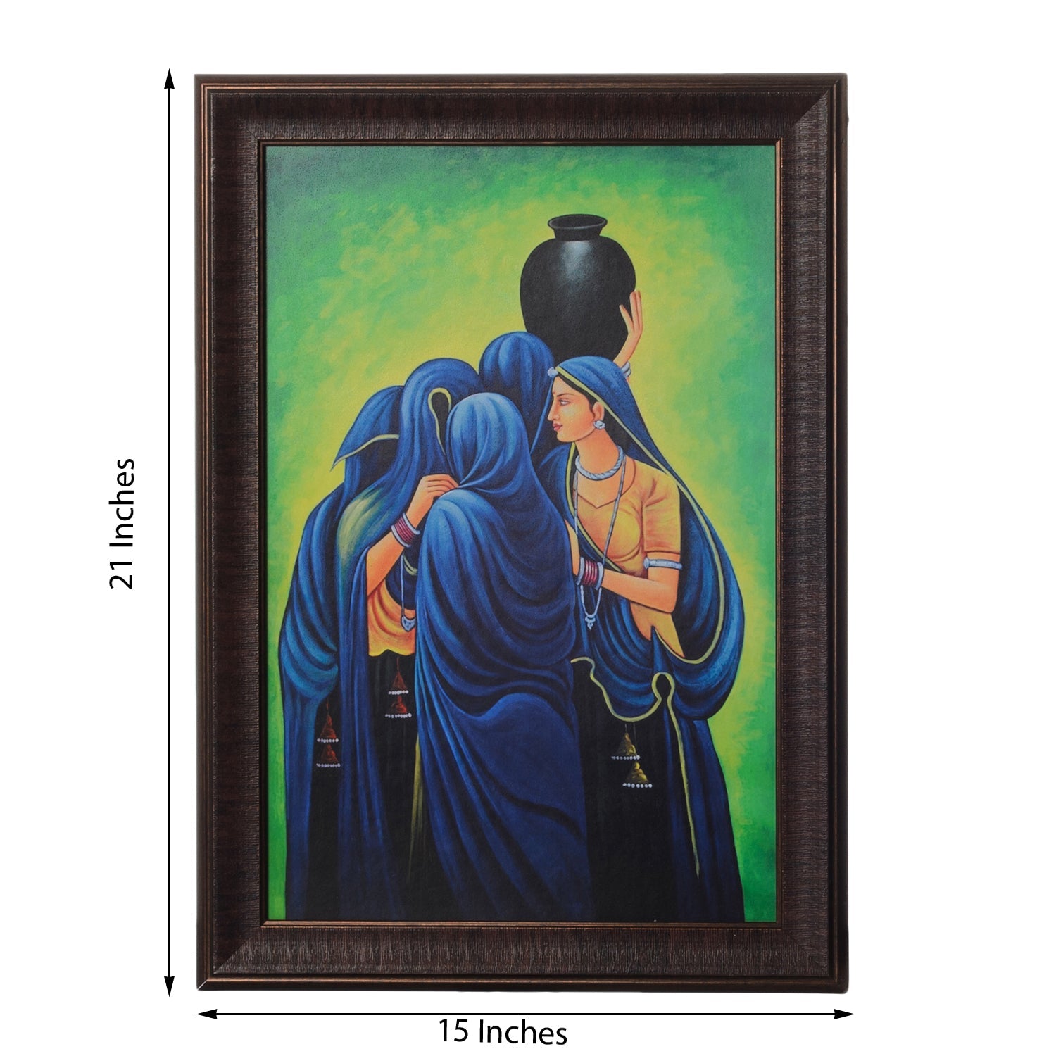 Group of Women Satin Matt Texture UV Art Painting Kafalo