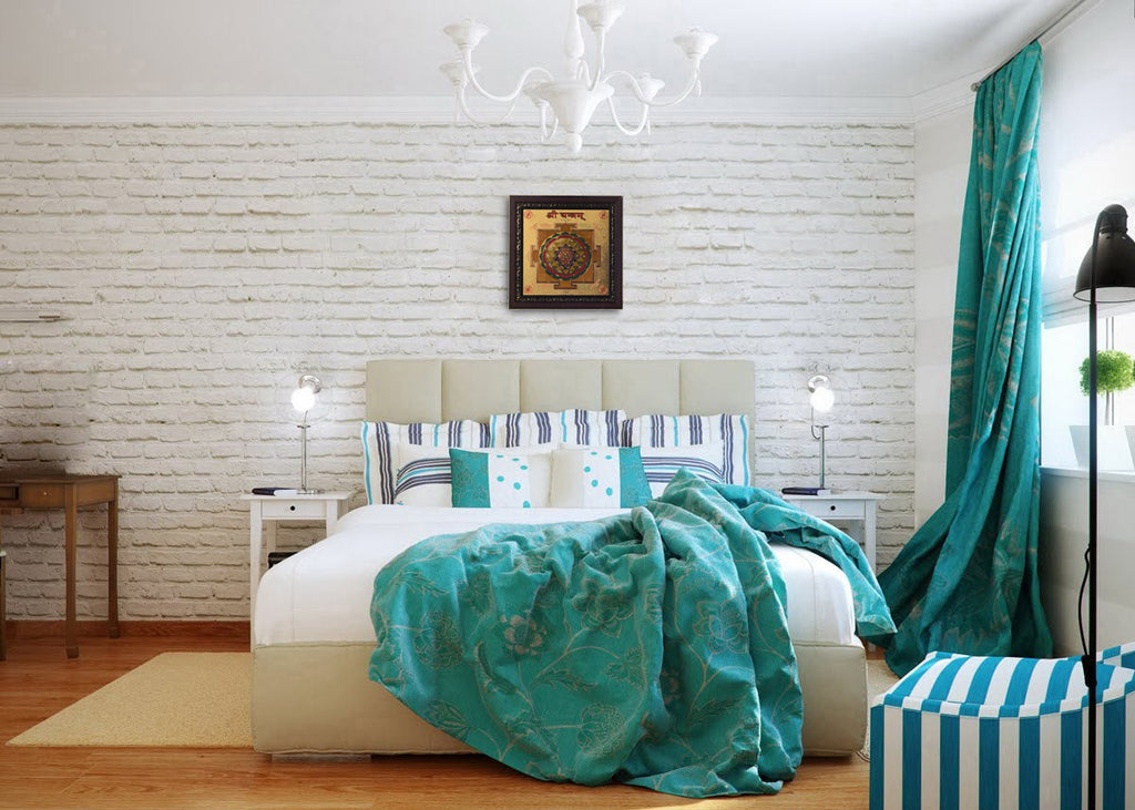 Shree Yantra Laminated Golden Foil Kafalo