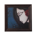 Beautiful Girl Special Effect Sparkle Velvet Touch Reprint Kafalo
