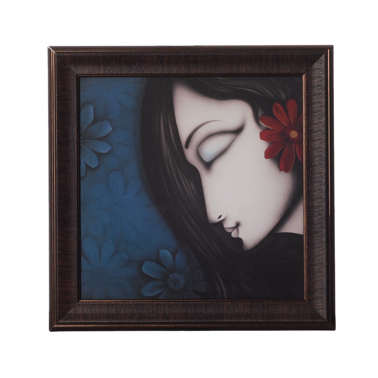 Beautiful Girl Special Effect Sparkle Velvet Touch Reprint Kafalo