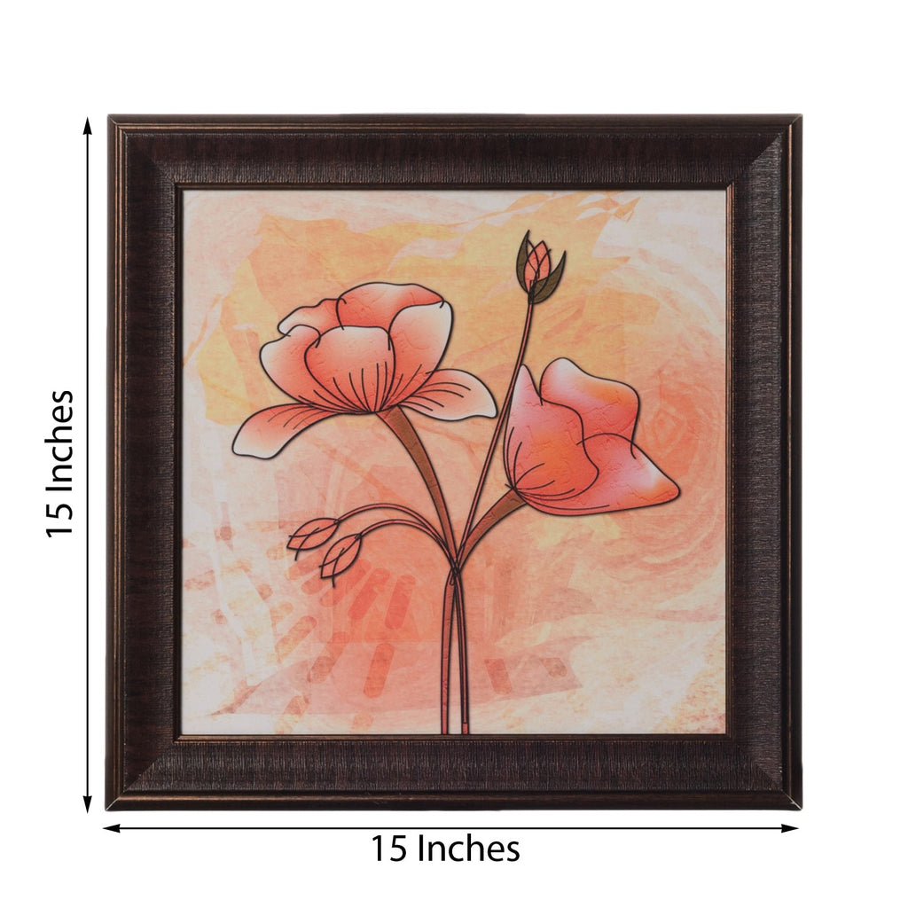Beautiful Flower Special Effect Sparkle Velvet Touch Reprint Kafalo