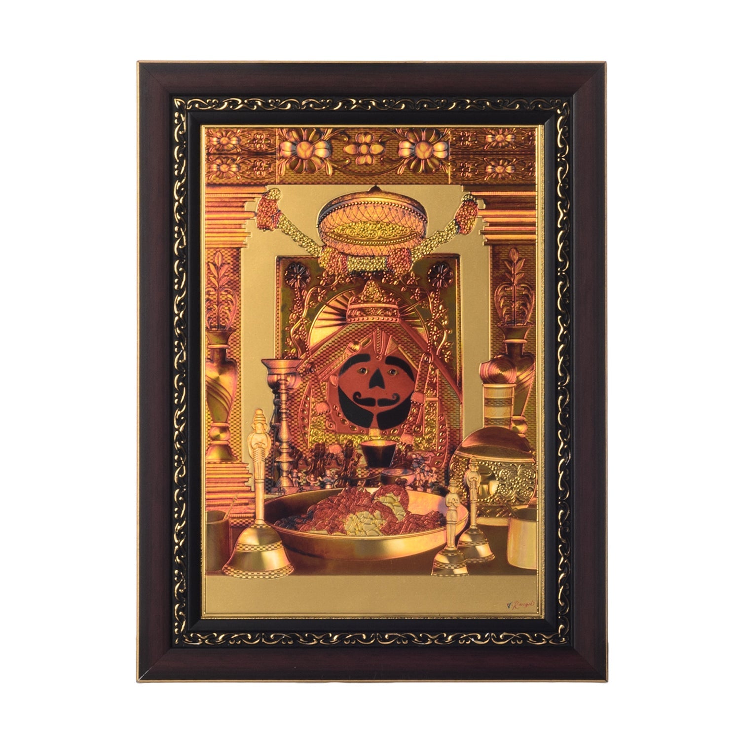 Salasar Balaji Laminated Golden Foil Kafalo
