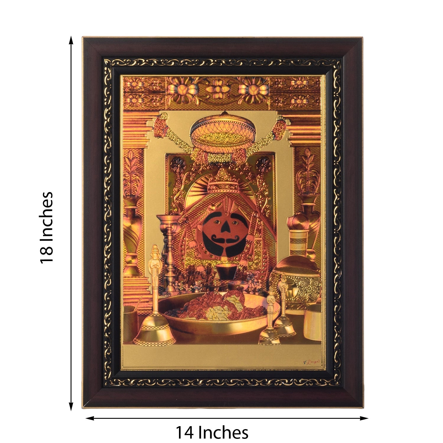 Salasar Balaji Laminated Golden Foil Kafalo