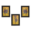 Set of 3 Dancing Girl Matt Texture UV Art Painting Kafalo
