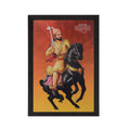Shivaji Maharaj Satin Matt Texture UV Art Painting Kafalo