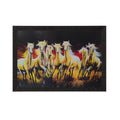 Lucky Running Horses Satin Matt Texture UV Art Painting Kafalo