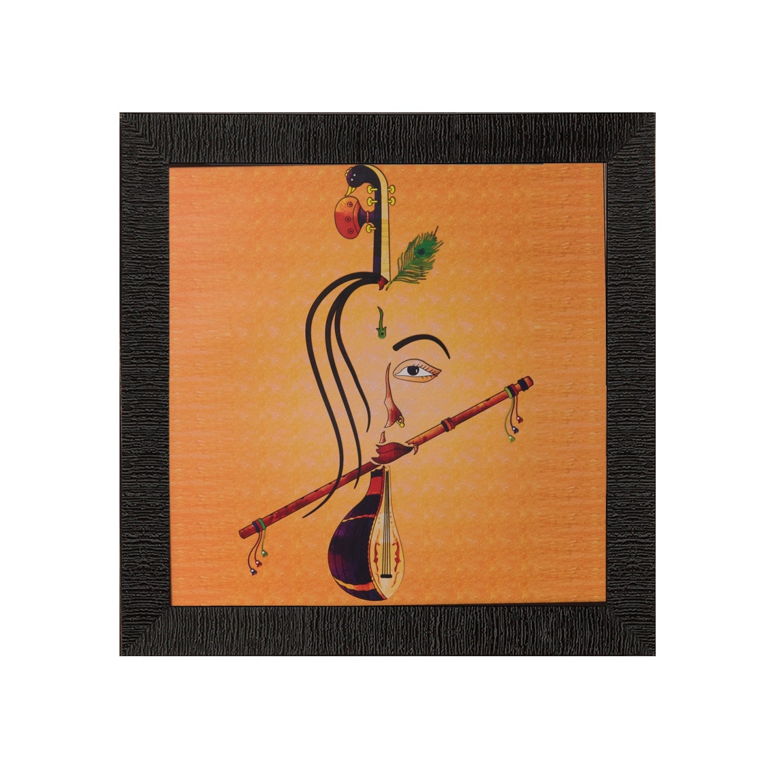 Abstract Krishna Satin Matt Texture UV Art Painting Kafalo
