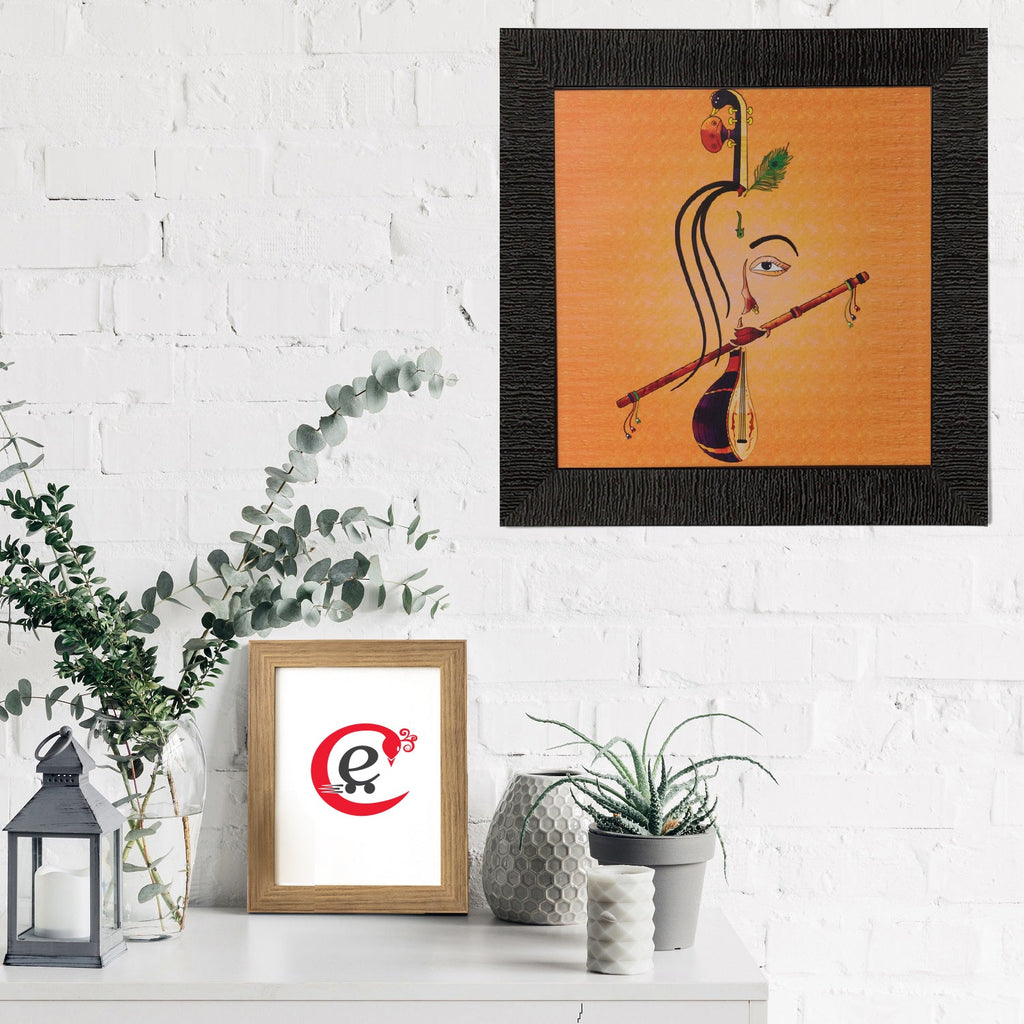 Abstract Krishna Satin Matt Texture UV Art Painting Kafalo