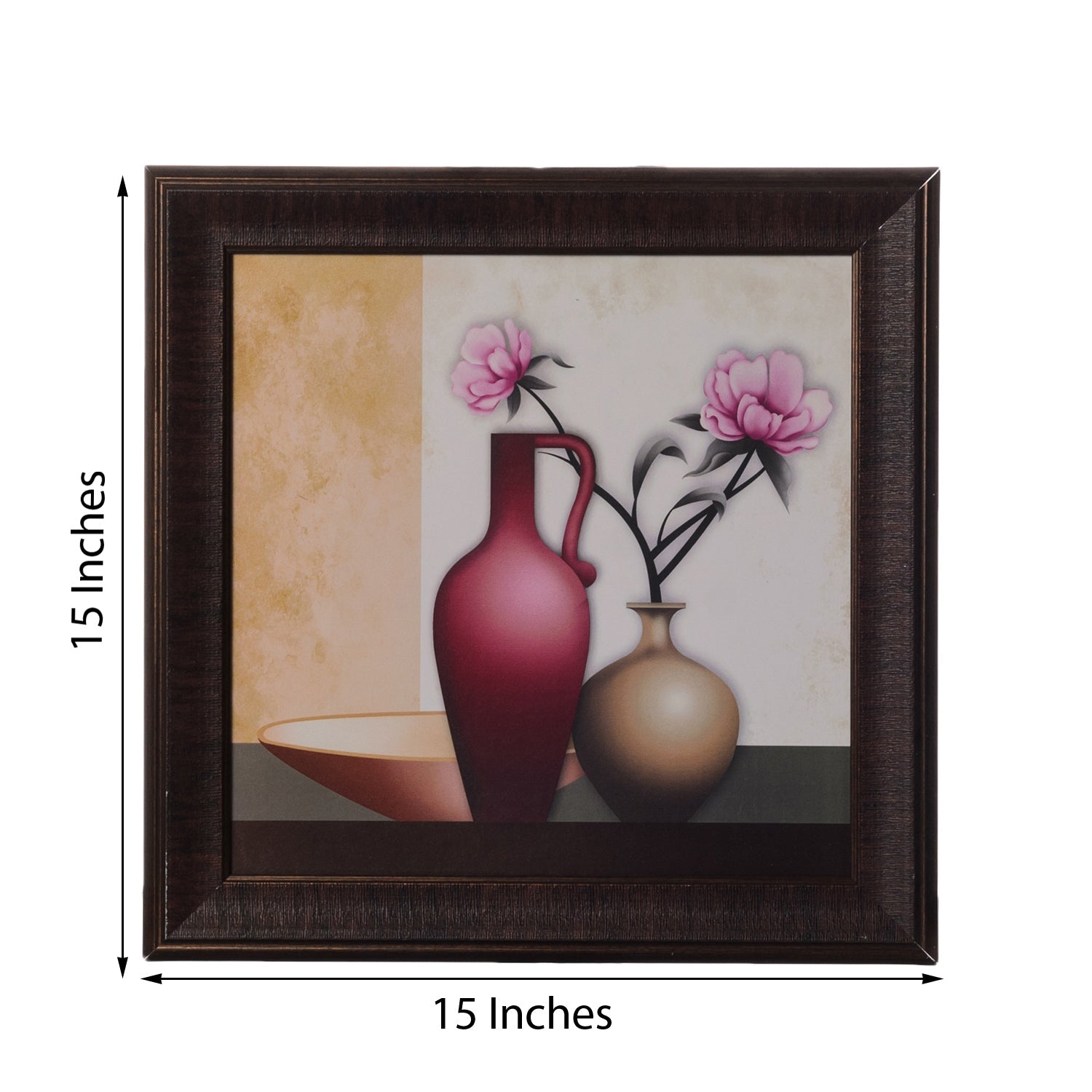 Floral Pot Satin Matt Texture UV Art Painting Kafalo