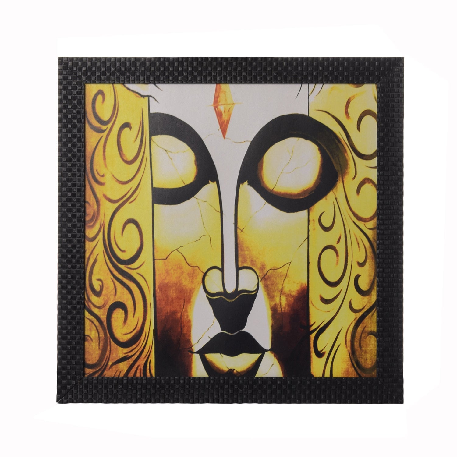 Meditating Buddha Satin Matt Texture UV Art Painting Kafalo