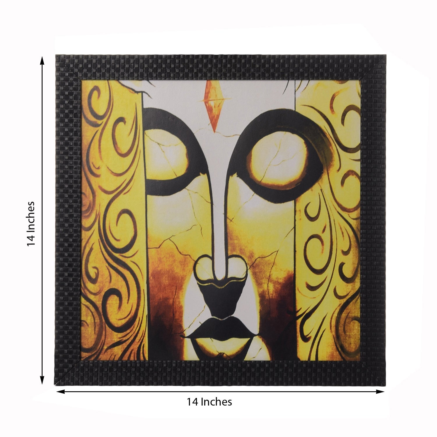 Meditating Buddha Satin Matt Texture UV Art Painting Kafalo