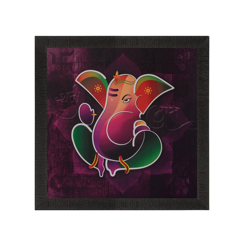 Colorful Lord Ganesha Satin Matt Texture UV Art Painting Kafalo