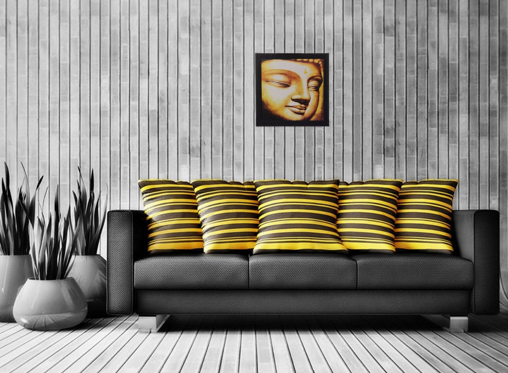 Spiritual Buddha Satin Matt Texture UV Art Painting Kafalo