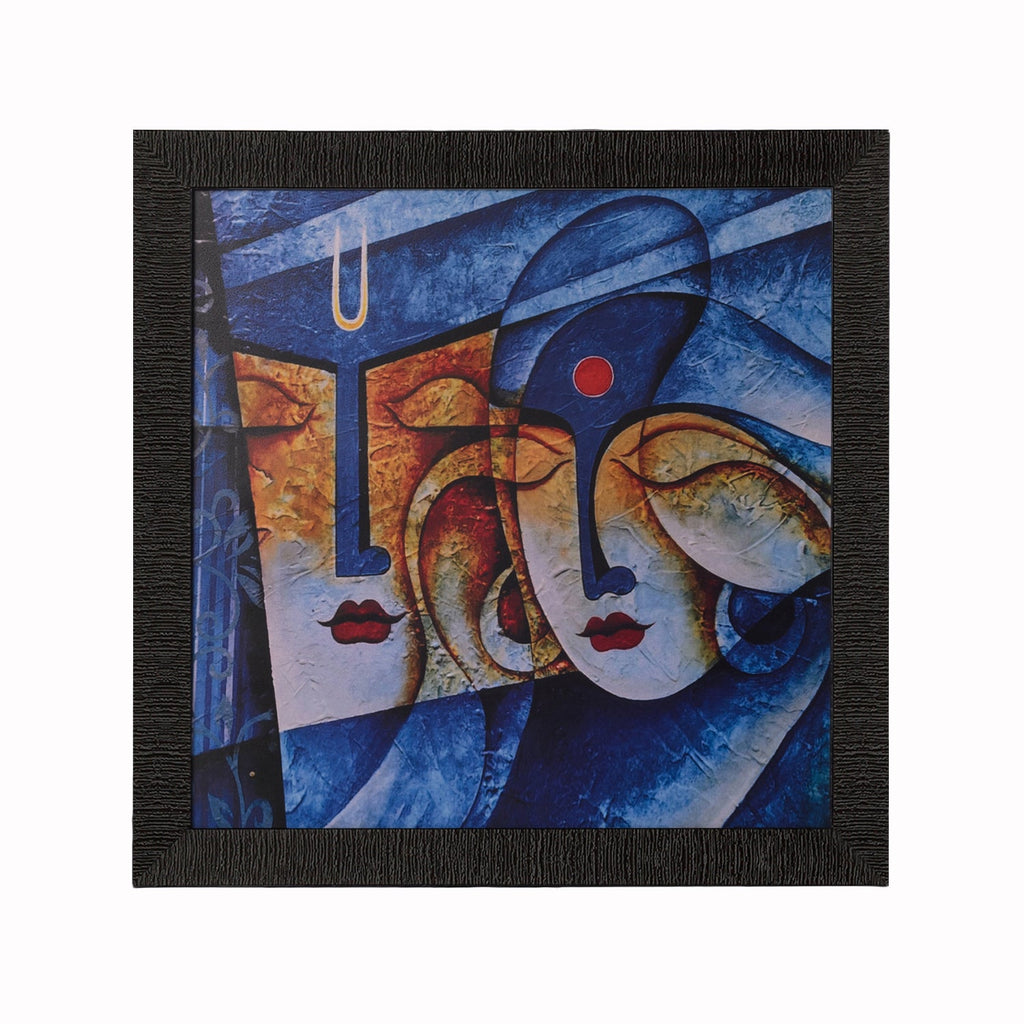 Radha Krishna Satin Matt Texture UV Art Painting Kafalo