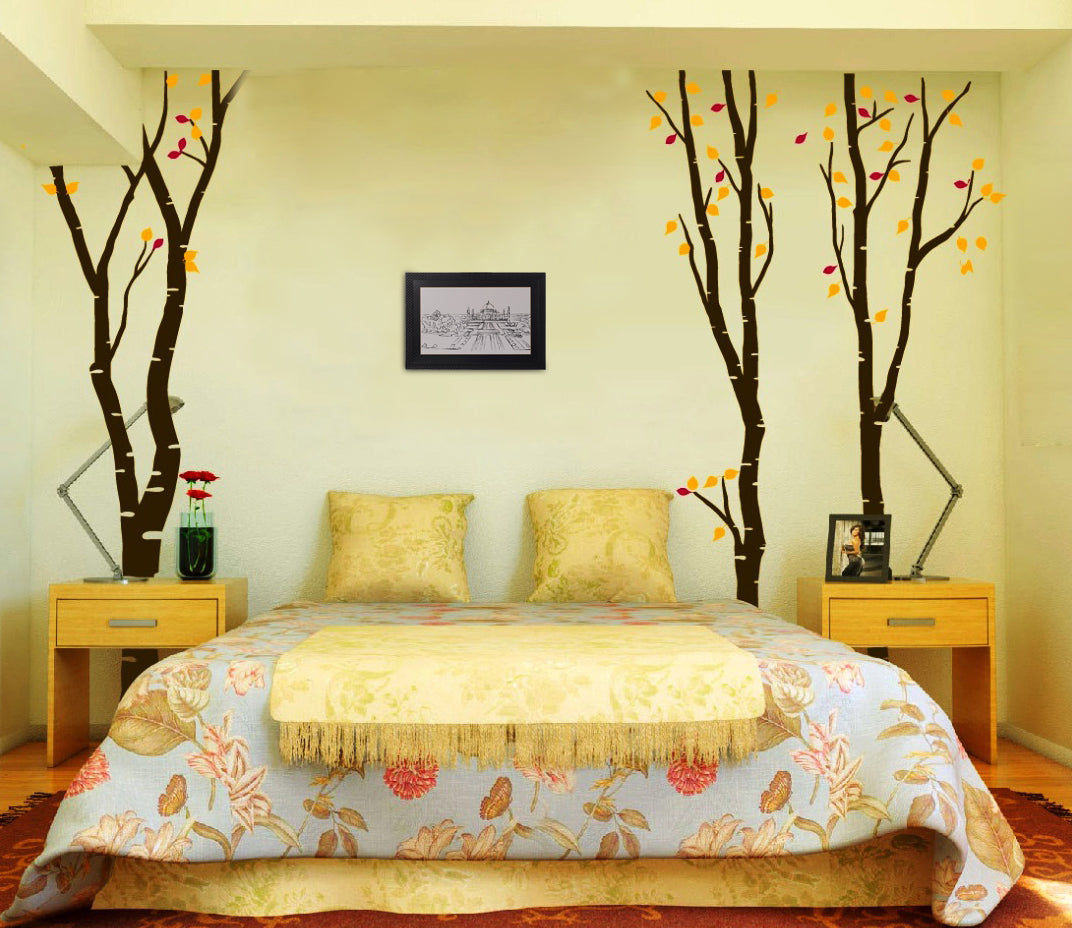 Sketched Tajmahal Satin Matt Texture UV Art Painting Kafalo
