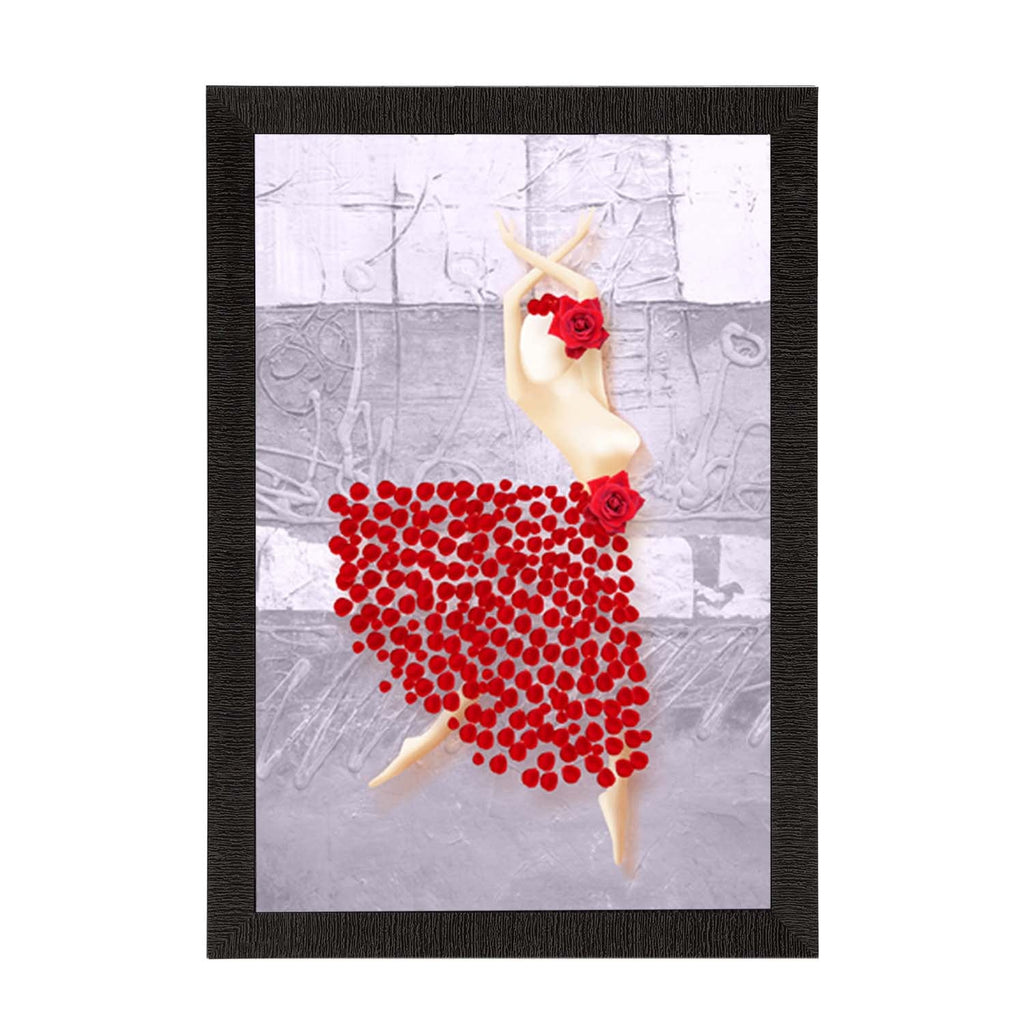 Lovely Dancing Lady Satin Matt Texture UV Art Painting Kafalo