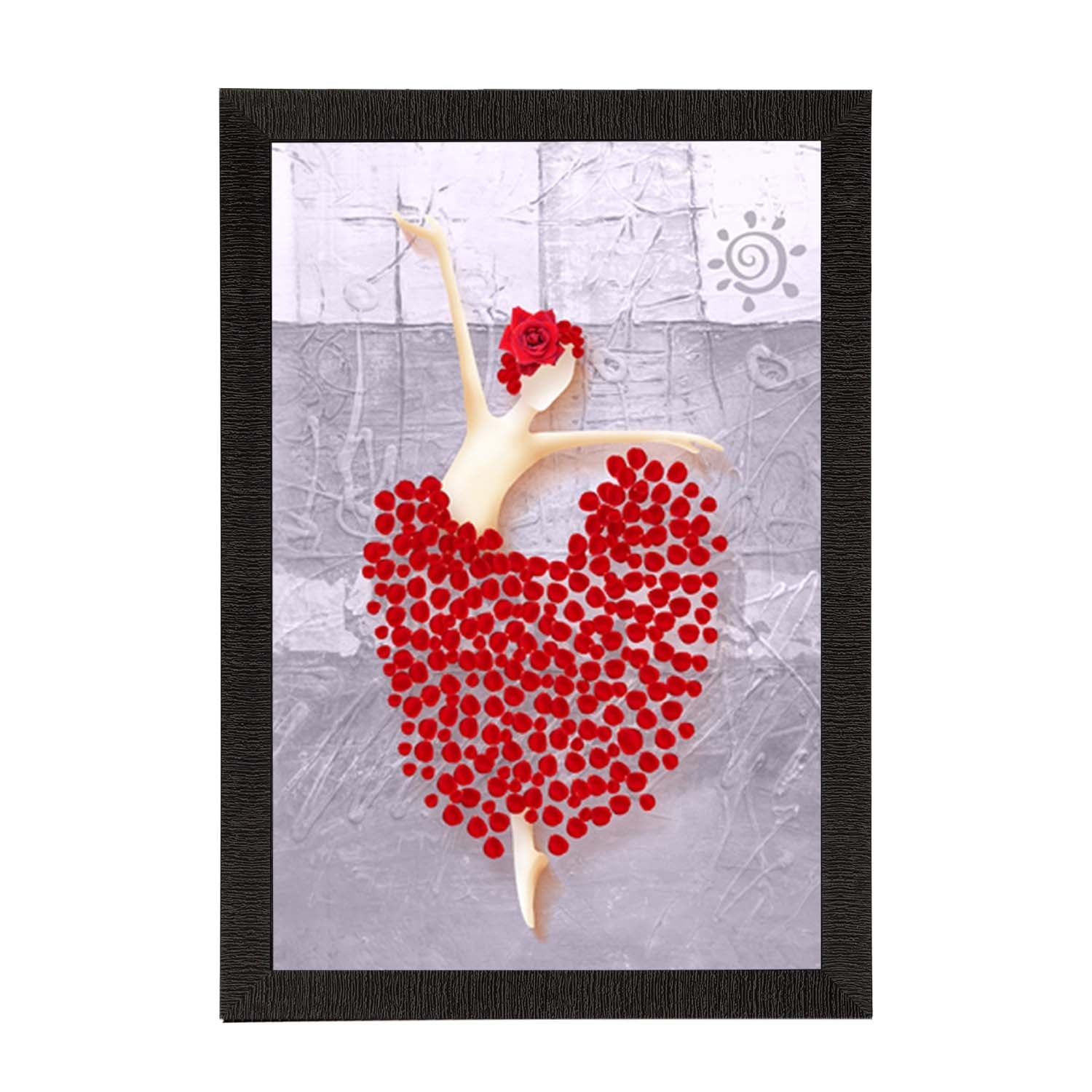 Lovely Dancing Lady Satin Matt Texture UV Art Painting Kafalo