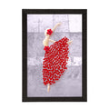Lovely Dancing Lady Satin Matt Texture UV Art Painting Kafalo