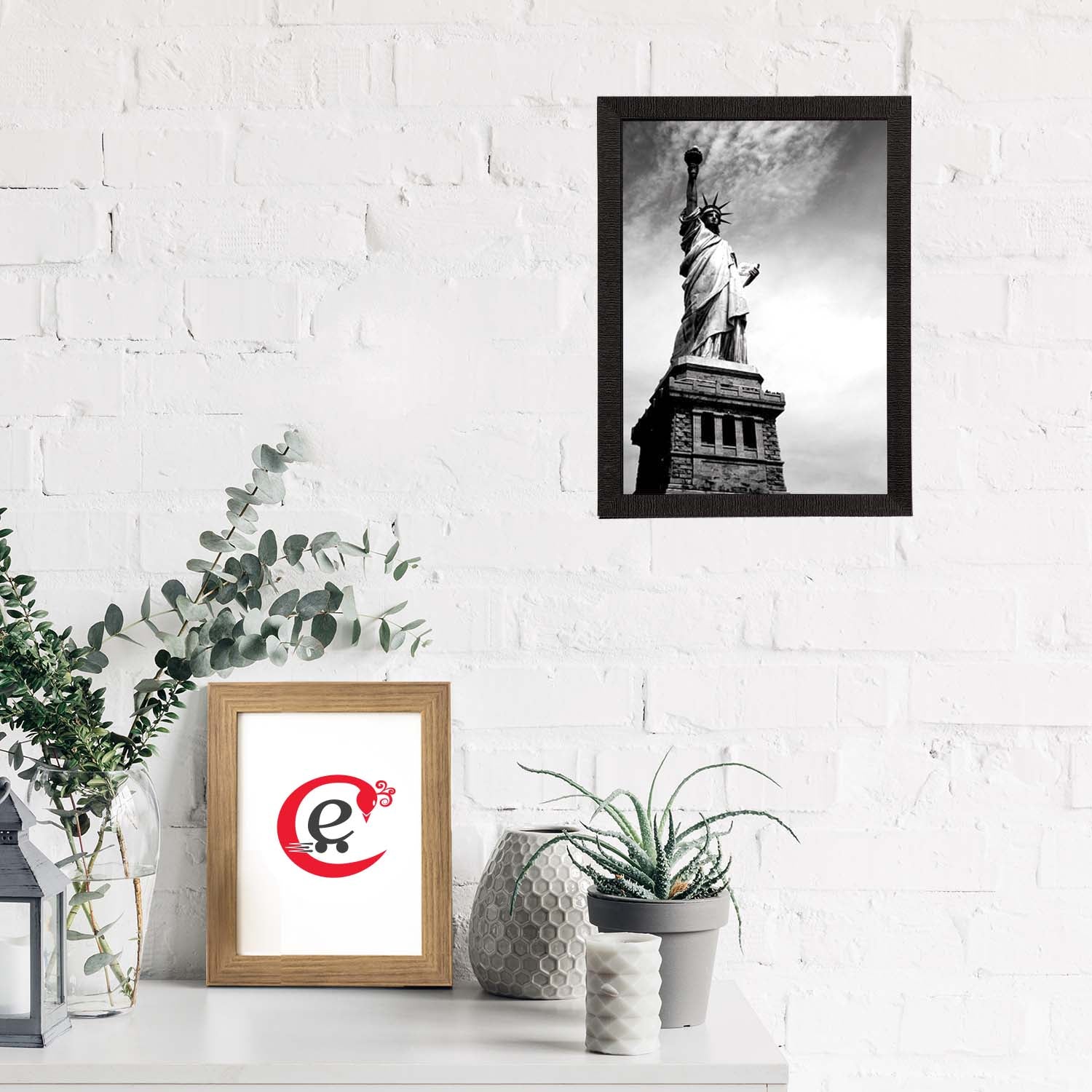 Statue of Liberty Satin Matt Texture UV Art Painting
