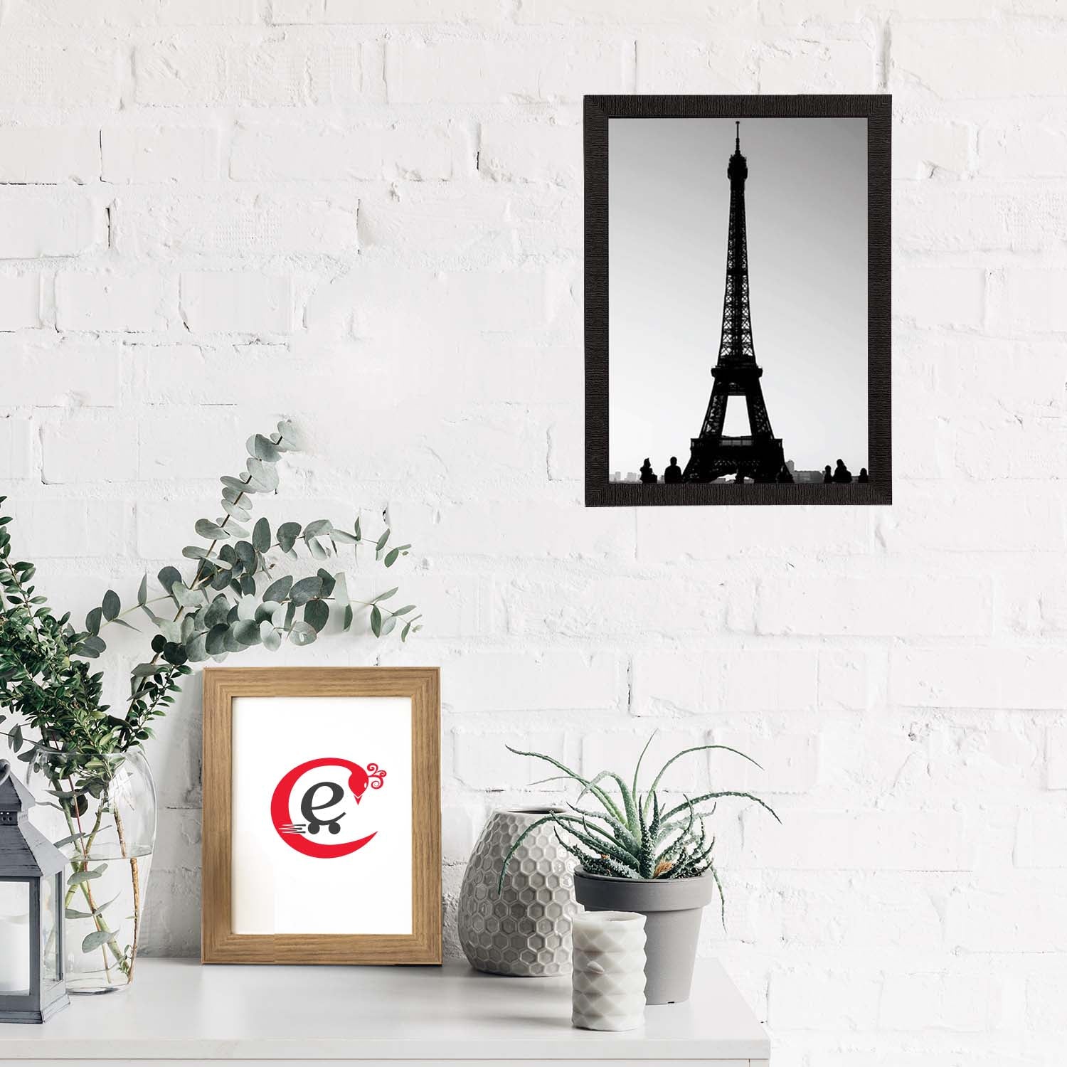 Eiffel Tower Satin Matt Texture UV Art Painting
