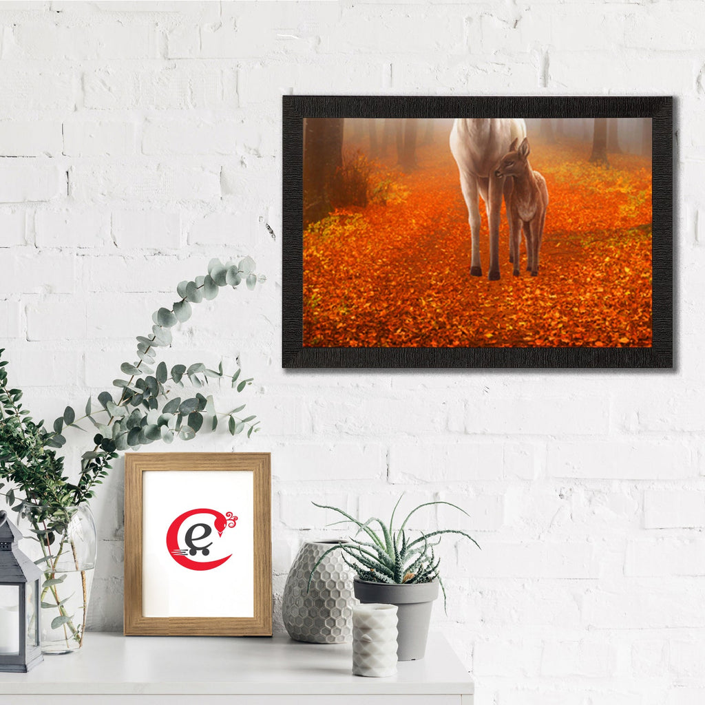 Fall Season Jungle View Satin Matt Texture UV Art Painting