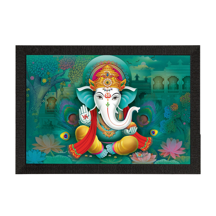 Lord Ganesha Satin Matt Texture UV Art Painting