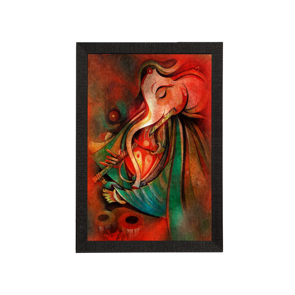 Lord Ganesha Satin Matt Texture UV Art Painting Kafalo