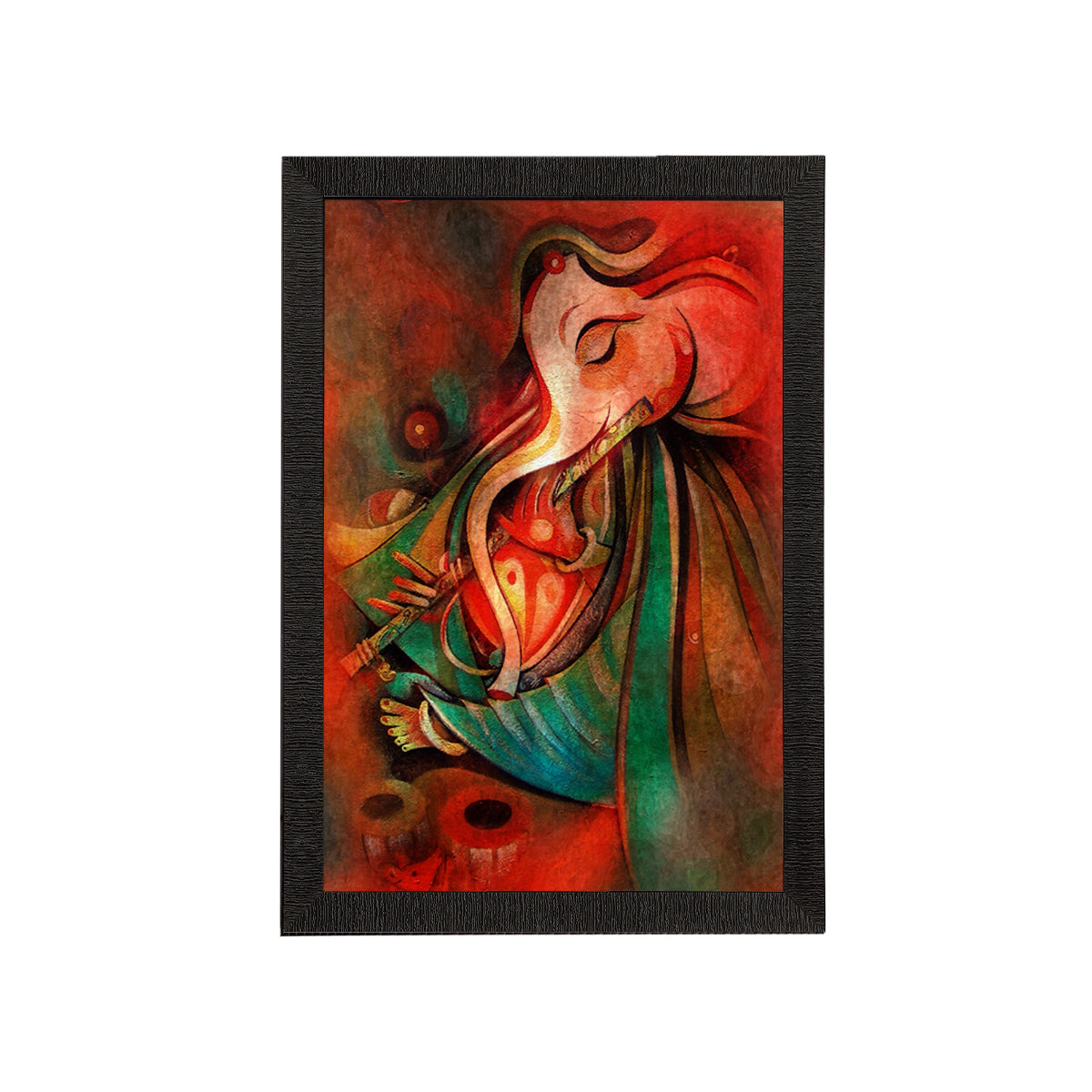 Lord Ganesha Satin Matt Texture UV Art Painting Kafalo