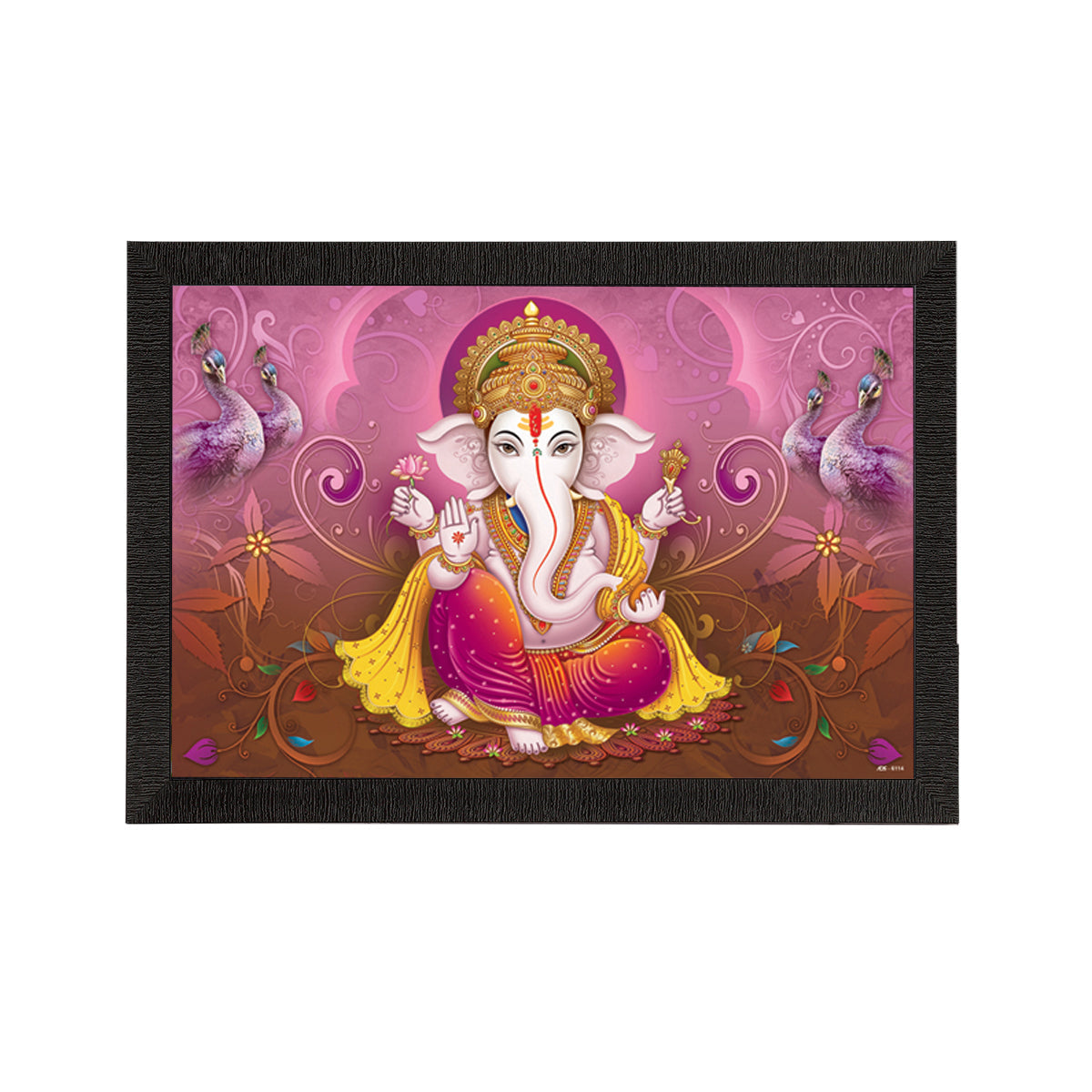 Lord Ganesha Satin Matt Texture UV Art Painting Kafalo
