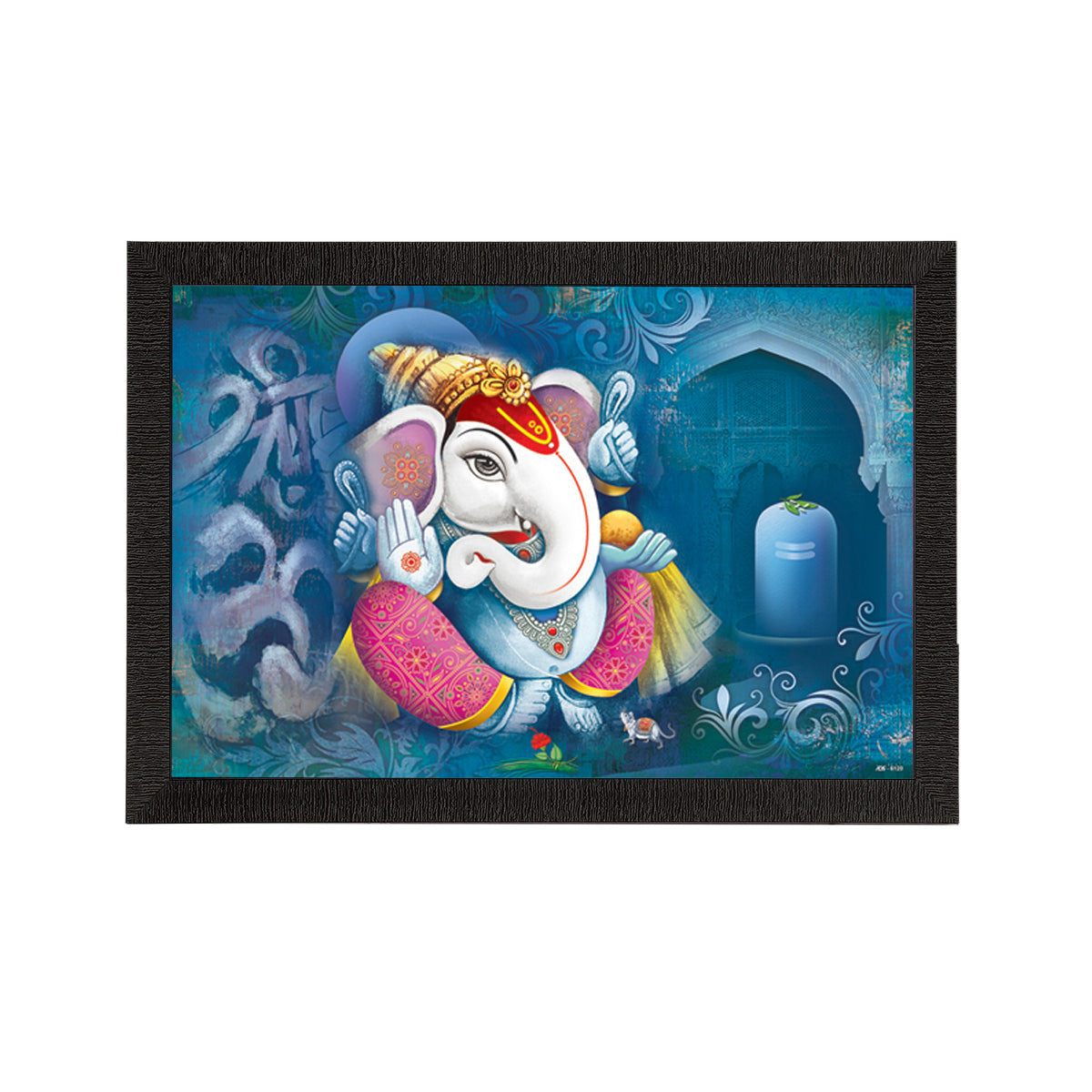 Lord Ganesha Satin Matt Texture UV Art Painting Kafalo