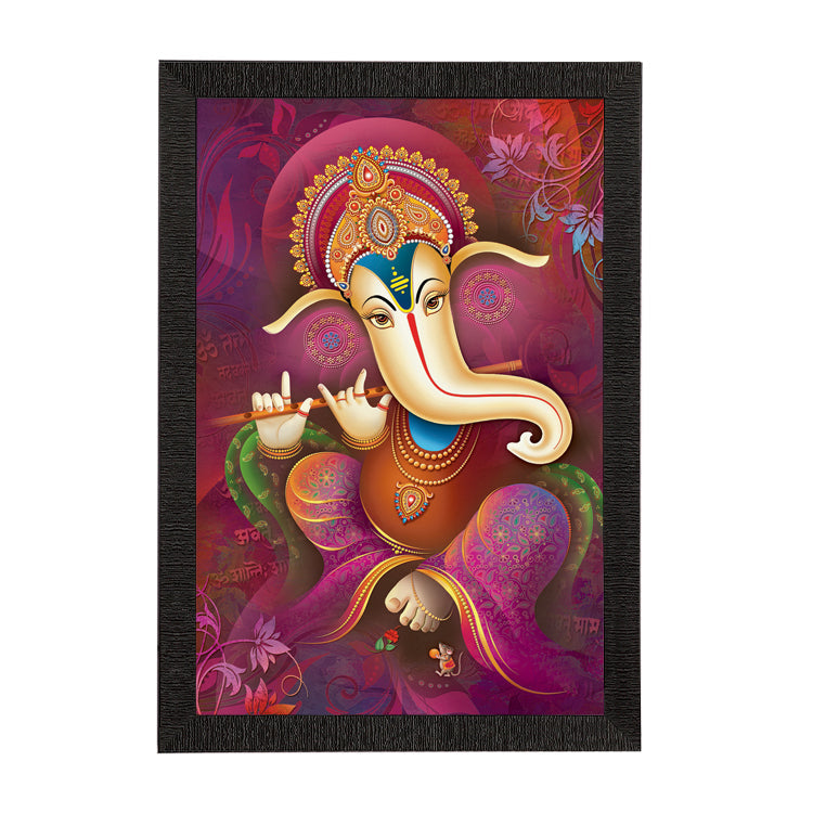 Lord Ganesha Satin Matt Texture UV Art Painting